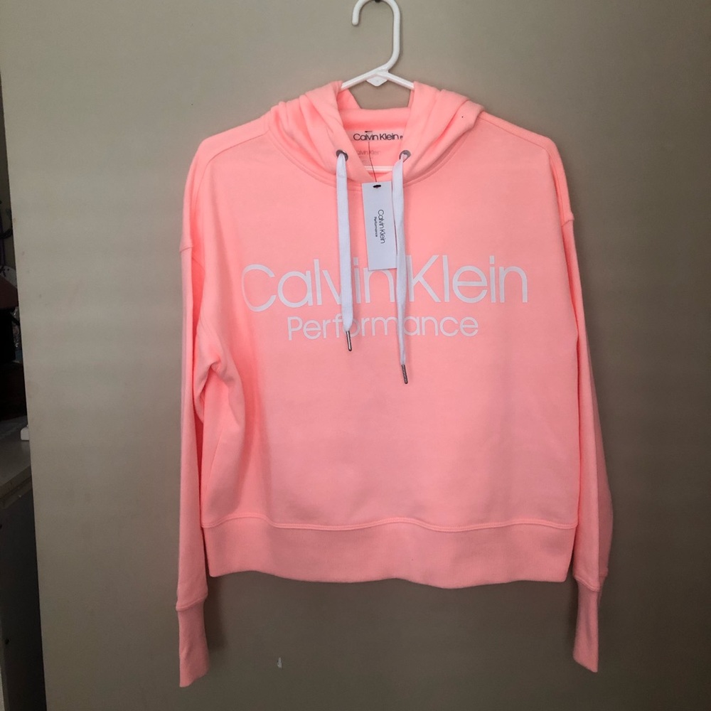 Bright Pink Cropped Hoodie
